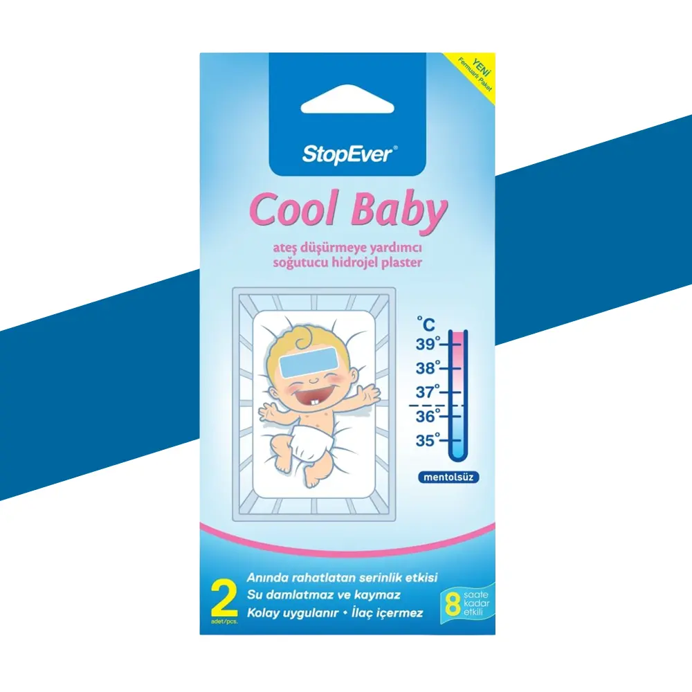 لصاقات التبريد للمساعدة في خفض حرارة الأطفال - StopEver Cool Baby