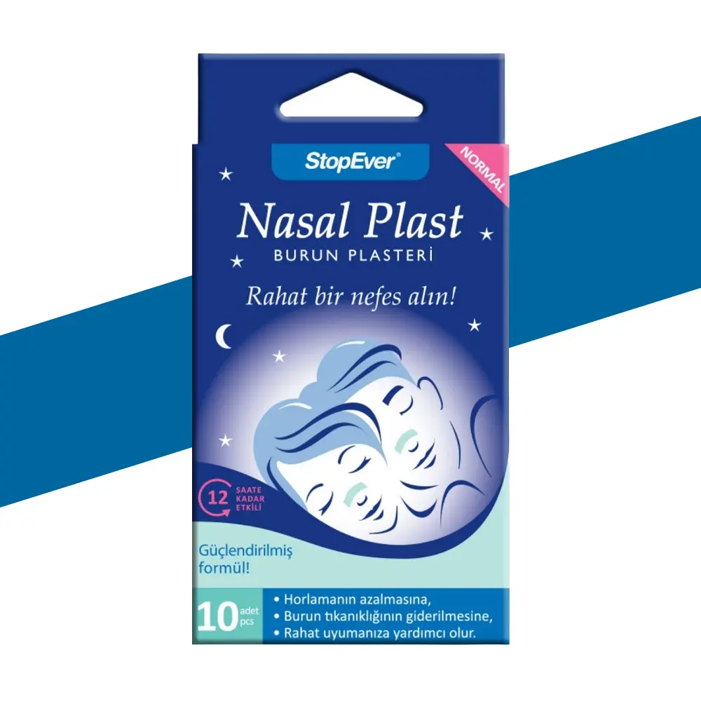 لصاقات الأنف لتوسيع مجرى التنفس (الحجم العادي) - StopEver Nasal Plast