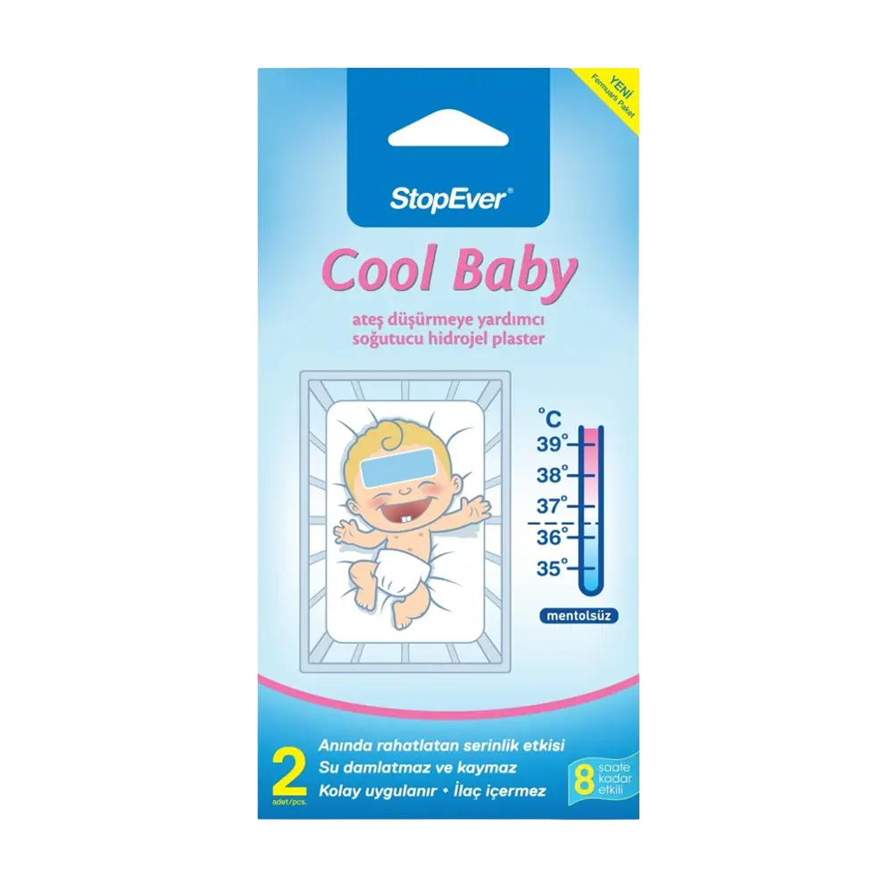 لصاقات التبريد للمساعدة في خفض حرارة الأطفال - StopEver Cool Baby