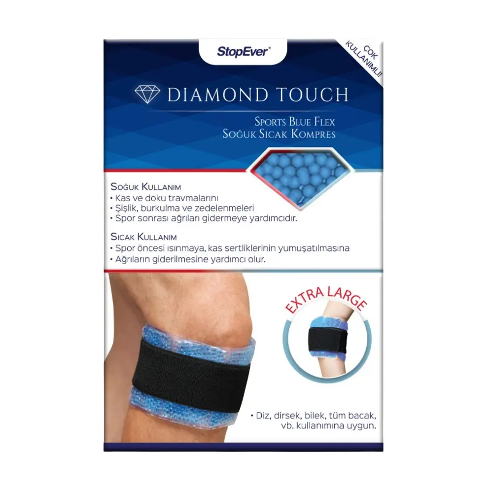 الشريط الرياضي اللاصق للدعم العضلي (أزرق) - StopEver Diamond Touch Sports Blue Flex
